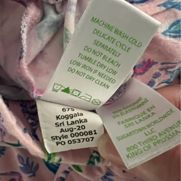 LILLY PULITZER PAJAMA PANTS IN PINK BLOSSOM GIRLS NIGHT OUT SIZE XS - Picture 12 of 14